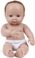 ivita 12in full silicone baby doll with hair - soft realistic reborn boy doll logo