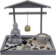 набор подсвечников dharmaobjects buddha zen garden tea light (серый колокольчик будды) логотип