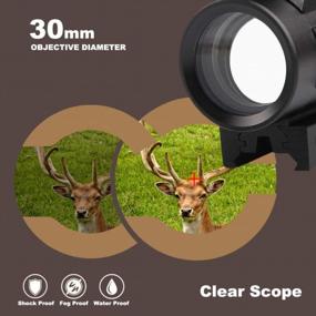 img 2 attached to Versatile Red Green Dot Rifle Scope With Reflex Holographic Optics For Airsoft Guns – Fits 11Mm/ 20Mm Rail With Lens Cover (No Battery Required)