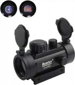 img 4 attached to Versatile Red Green Dot Rifle Scope With Reflex Holographic Optics For Airsoft Guns – Fits 11Mm/ 20Mm Rail With Lens Cover (No Battery Required)