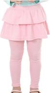 👗 girls' clothing: face dream footless leggings pantskirt, enhance style with leggings logo