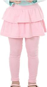 img 4 attached to 👗 Girls' Clothing: Face Dream Footless Leggings Pantskirt, Enhance Style with Leggings