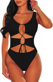 img 4 attached to Sizzle In Style With Sovoyontee Women'S Cheeky One Piece Swimsuits - Perfect For Beach Getaways!