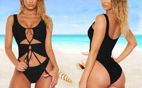 img 3 attached to Sizzle In Style With Sovoyontee Women'S Cheeky One Piece Swimsuits - Perfect For Beach Getaways!