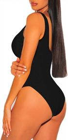 img 2 attached to Sizzle In Style With Sovoyontee Women'S Cheeky One Piece Swimsuits - Perfect For Beach Getaways!