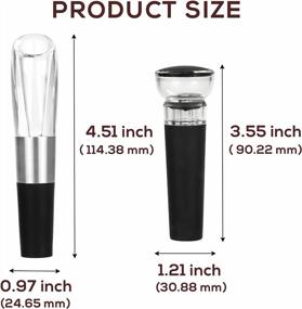 img 3 attached to Christmas Gift Idea: FAVIA Wine Aerator Pourer Set For Men & Women