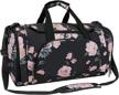 mosiso peony gym bag with shoe compartment for sports and fitness logo