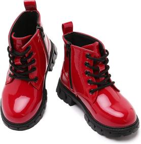 img 3 attached to DADAWEN Waterproof Outdoor Lace Up Toddler Boys' Shoes ~ Boots