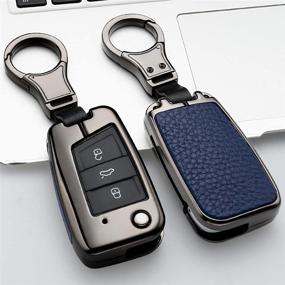 img 4 attached to Ontto Protector Volkswagen 3 Button Keycover Interior Accessories
