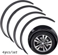 🚗 4-piece universal car wheel fender trim kit for widening wheels | interior fender bars in carbon fiber color | suitable for benz bmw vw ford jeep usw and all cars | black logo