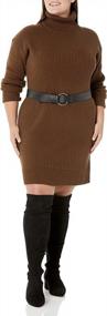 img 2 attached to Women'S Turtleneck Dress: Drop Kayden Cozy - Look & Feel Great!