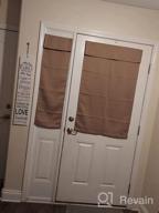 картинка 1 прикреплена к отзыву HOMEIDEAS Light Grey French Door Curtains: Privacy, Light-blocking and Insulated Tie Up Shades for Glass Door - 1 Panel от Jesus Carlson