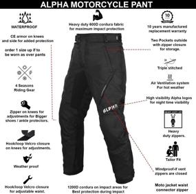 img 3 attached to Season Motorcycle Motorbike Riding Overpants Motorcycle & Powersports