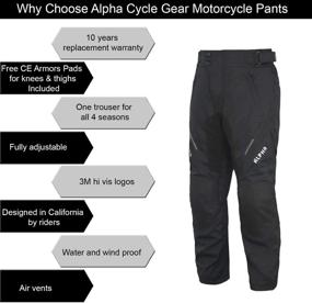 img 2 attached to Season Motorcycle Motorbike Riding Overpants Motorcycle & Powersports