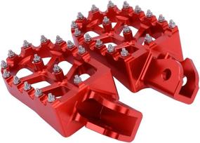 img 3 attached to 🔴 JFG RACING CNC Dirt Bike Foot Pegs | Rest Pedal Footpegs for Yamaha YZ65 (2018-2022) | YZ85 (2002-2021) | YZ125 (1997-2022) | YZ250 (1998-2022) | YZ250F WR250F (2001-2022) | YZ450F WR450F (2003-2022) | YZ125X YZ250 YZ250FX YZ450FX - Red