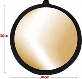 img 3 attached to Soonpho 11”/30Cm Light Reflector Diffuser, 2-In-1 Portable Collapsible Round Multi Disc With Bag For Phone Selfies, TikTok And Food, Jewelry, Cosmetics, Small Products Photography- Silver, Gold