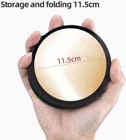 img 2 attached to Soonpho 11”/30Cm Light Reflector Diffuser, 2-In-1 Portable Collapsible Round Multi Disc With Bag For Phone Selfies, TikTok And Food, Jewelry, Cosmetics, Small Products Photography- Silver, Gold