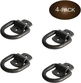 img 4 attached to 🔒 Heavy Duty DC Cargo Mall 1/2" D-Ring Bolting Tie-Down Anchors with Bolt-on Mounting Bracket Clips for Trucks and Flatbed Trailers