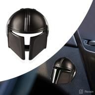 enhance your car's style and protection with ouzorp push button start cover (black) logo