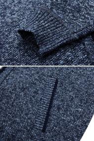 img 1 attached to Men'S Classic Soft Knitted Cardigan Sweaters: Shop Vcansion Now!