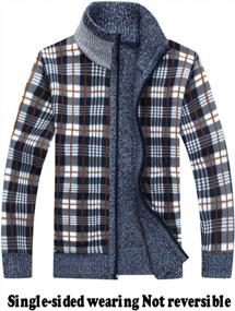 img 2 attached to Men'S Classic Soft Knitted Cardigan Sweaters: Shop Vcansion Now!