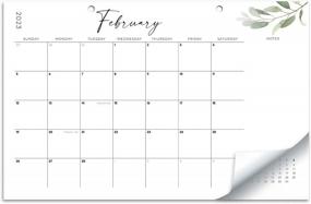 img 4 attached to 17"X11" Aesthetic 2023-2024 Modern Greenery Desk/Wall Calendar For Easy Organizing And Planning