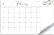 17"x11" aesthetic 2023-2024 modern greenery desk/wall calendar for easy organizing and planning logo