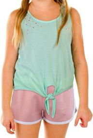 img 2 attached to BOOPH Athletic Dolphin Running Shorts for Girls - Active Wear