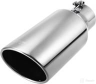 upower exhaust tailpipe stainless universal logo