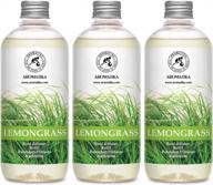 lemongrass essential oil room diffuser refill - 51 fl oz set of 3x17fl oz - aromatherapy air freshener home fragrance. logo