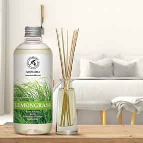 img 3 attached to Lemongrass Essential Oil Room Diffuser Refill - 51 Fl Oz Set Of 3X17Fl Oz - Aromatherapy Air Freshener Home Fragrance.