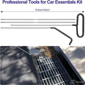 img 1 attached to 🚗 LONTEMS 19pcs Car Tools Kit for Trim Removal, Car Panel Removing, Air Wedge Bag Pump, and 70inch Long Reach Tool for Cars