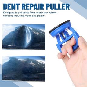 img 3 attached to Powerful Tallew Dent Puller Kit: 4 Pcs Suction Cup Remover for Car Dent Repair, Glass Tiles, Mirrors & More (Blue)