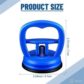 img 1 attached to Powerful Tallew Dent Puller Kit: 4 Pcs Suction Cup Remover for Car Dent Repair, Glass Tiles, Mirrors & More (Blue)