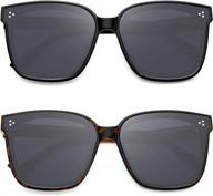women's retro oversized sunglasses - kaliyadi classic trendy sun glasses with uv protection logo