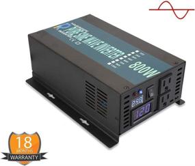 img 2 attached to 🔋 WZRELB 800W Full Power Endurable LED Display Pure Sine Wave Solar Inverter - 12Vdc to 120Vac (RBP80012B1)