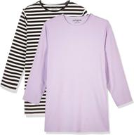 kid nation crew neck long sleeve slim fit girls' clothing ~ dresses logo