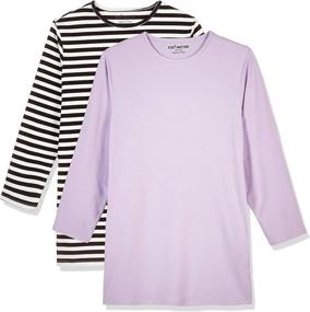 img 1 attached to Kid Nation Crew Neck Long Sleeve Slim Fit Girls' Clothing ~ Dresses