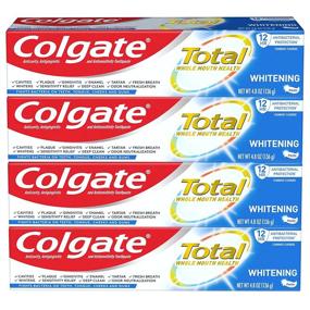 img 4 attached to Colgate Total Whitening Toothpaste - 🦷 Advanced Oral Care for Teeth Whitening, 1 Ounce