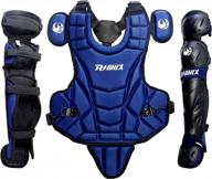 youth baseball gear - phinix catcher chest protector and leg guards for ages 9-12 logo