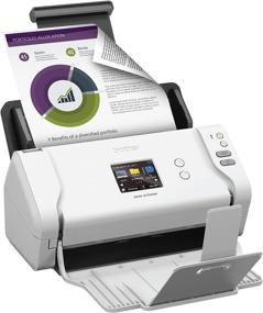 img 2 attached to 📈 Boost Efficiency with Brother ADS-2700W Wireless High-Speed Desktop Document Scanner: Touchscreen LCD & Duplex Scanning