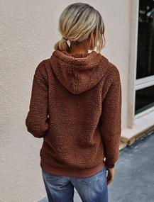 img 1 attached to Women'S Fleece Hoodie Sweatshirt Casual Long Sleeve Shaggy Sherpa Pullover With Pockets - KIRUNDO 2023 Fall Winter