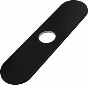 img 4 attached to Greenspring Matte Black 10-Inch Sink Hole Cover Escutcheon Round Bathroom Or Kitchen Faucet Deck Plate For 1 Or 3 Holes