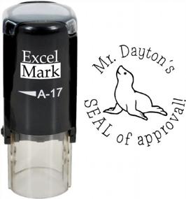 img 4 attached to ExcelMark Custom Round Self-Inking Teacher Stamp With Seal Of Approval
