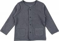 organic cotton baby cardigan top by dordor & gorgor - dye-free and chemical-free for safe and sustainable baby wear логотип