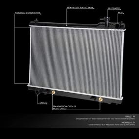 img 3 attached to 🔥 Infiniti FX35 03-08 AT OEM-RA-2683 1" D Aluminum Core Radiator - OE Style, 28-11/16" W X 17-11/16" H, 1-3/8" Inlet / 1-3/8" Outlet