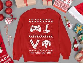 img 1 attached to 👕 Shop Tstars Christmas Sweater Sweatshirt Medium Boys' Clothing: Fashion Hoodies & Sweatshirts