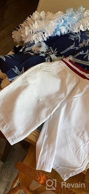 img 1 attached to Stay Cool and Comfortable with Big Boy's Summer Cotton 🩳 Casual Shorts - Classic Fit, Drawstring Elastic Waist, and Convenient Pockets review by Aaron Masek