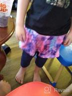 img 1 attached to Girls Footless Ruffle Navy Skirt Leggings 4-10 Years Black Stretchy Pants review by Lisa Collins