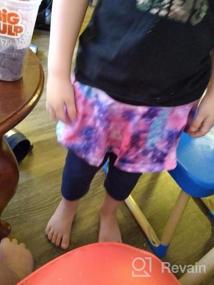 img 5 attached to Леггинсы с юбкой темно-синего цвета с оборками для девочек 4-10 лет, черные эластичные брюки